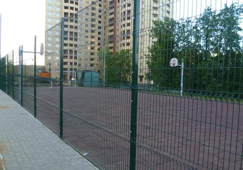 3Д забор для футбольной площадки в Перми