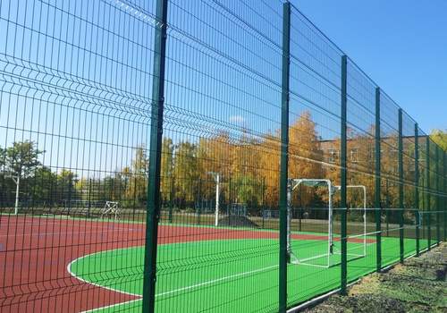 3Д забор для футбольной площадки в Перми
