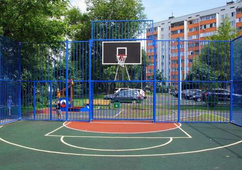 Забор Protect для баскетбольной площадки в Перми
